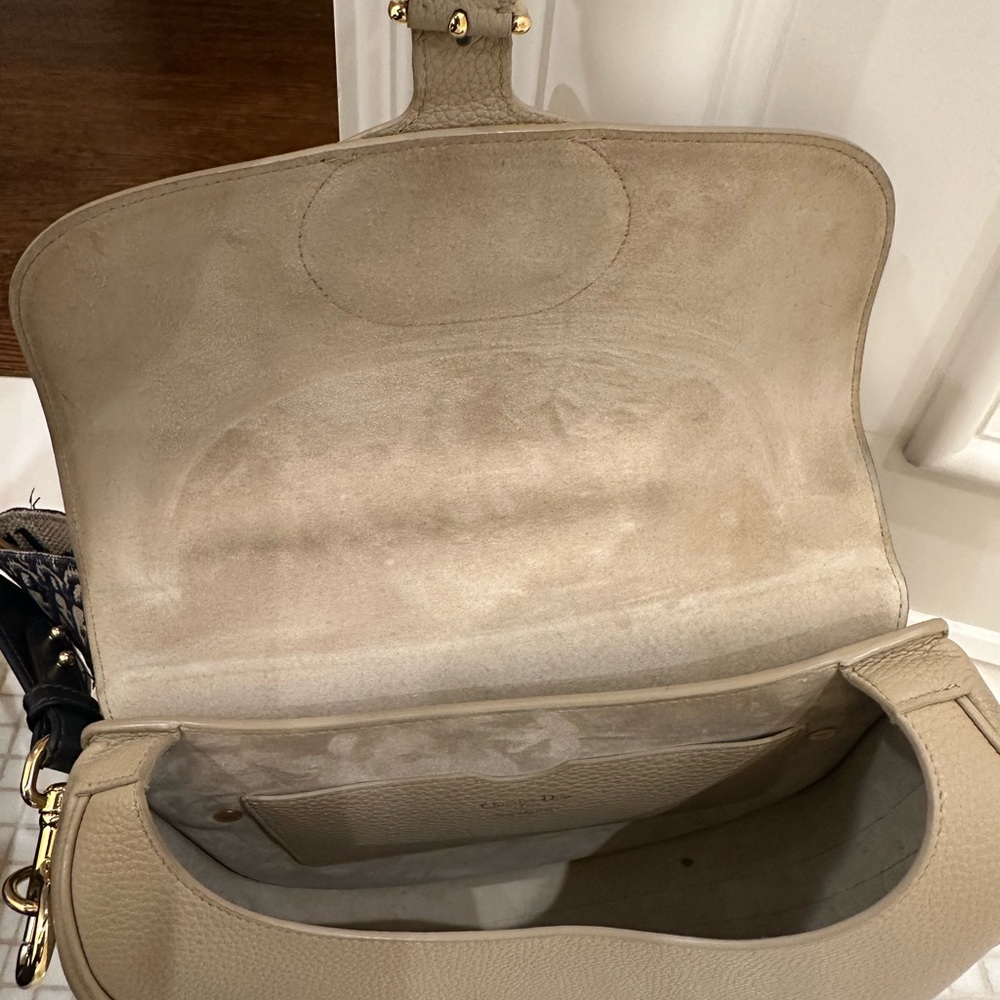 Dior Taupe Leather Crossbody Bag - Picture 8 of 16